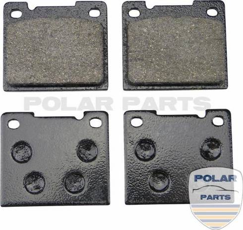 PolarParts 10002253 - Комплект спирачно феродо, дискови спирачки vvparts.bg