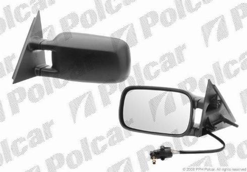 Polcar 9546512E - Стъкло на огледало, външно огледало vvparts.bg