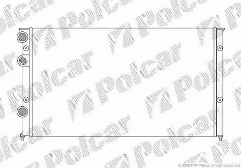 Polcar 9546088X - Радиатор, охлаждане на двигателя vvparts.bg