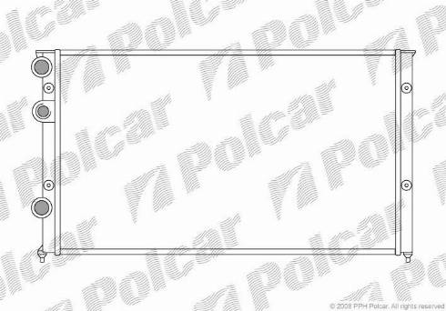 Polcar 954608-8 - Радиатор, охлаждане на двигателя vvparts.bg