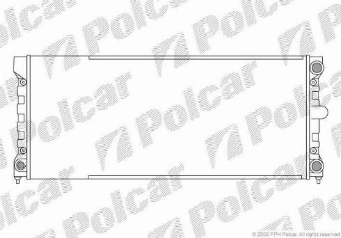 Polcar 954608-3 - Радиатор, охлаждане на двигателя vvparts.bg