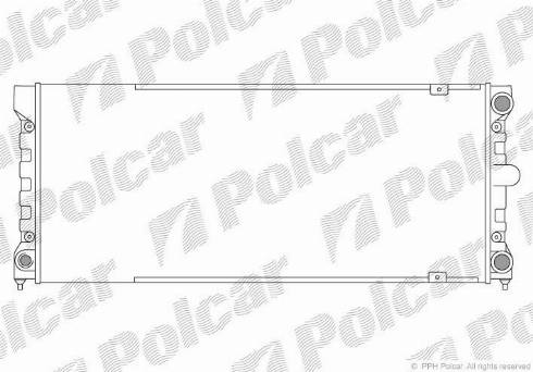 Polcar 954608-2 - Радиатор, охлаждане на двигателя vvparts.bg