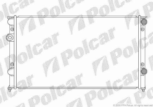 Polcar 954608-7 - Радиатор, охлаждане на двигателя vvparts.bg