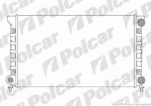 Polcar 954608A4 - Радиатор, охлаждане на двигателя vvparts.bg