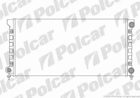 Polcar 954608A3 - Радиатор, охлаждане на двигателя vvparts.bg