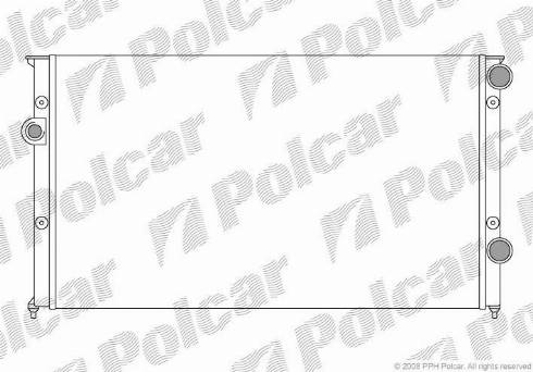 Polcar 954608A7 - Радиатор, охлаждане на двигателя vvparts.bg