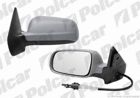 Polcar 95415212 - Стъкло на огледало, външно огледало vvparts.bg
