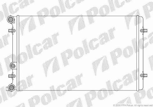 Polcar 9541085X - Радиатор, охлаждане на двигателя vvparts.bg