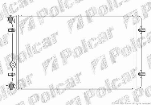 Polcar 954108-5 - Радиатор, охлаждане на двигателя vvparts.bg