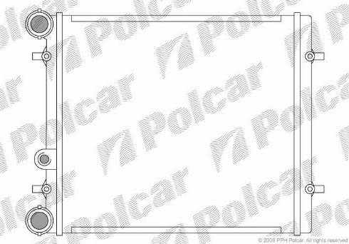 Polcar 954108-1 - Радиатор, охлаждане на двигателя vvparts.bg