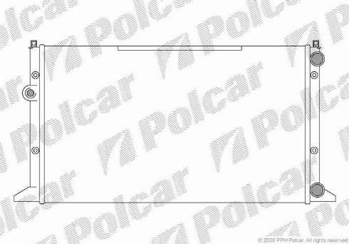 Polcar 9541083X - Радиатор, охлаждане на двигателя vvparts.bg