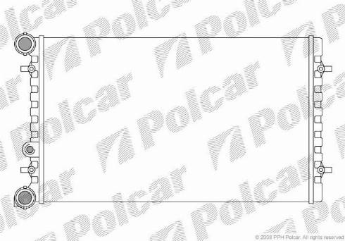 Polcar 9541082X - Радиатор, охлаждане на двигателя vvparts.bg