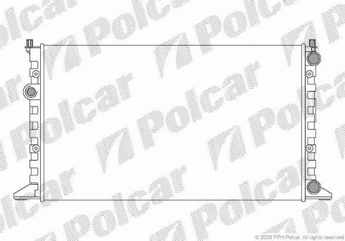 Polcar 954108A3 - Радиатор, охлаждане на двигателя vvparts.bg