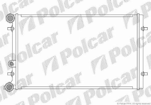 Polcar 954108B2 - Радиатор, охлаждане на двигателя vvparts.bg