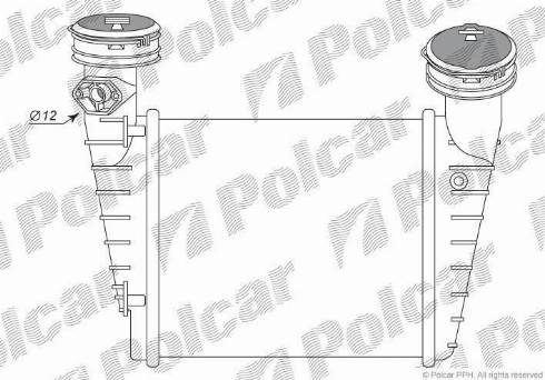 Polcar 9548J8-2 - Интеркулер (охладител за въздуха на турбината) vvparts.bg