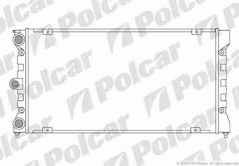 Polcar 954308-5 - Радиатор, охлаждане на двигателя vvparts.bg