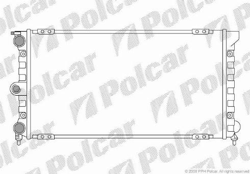 Polcar 954308A5 - Радиатор, охлаждане на двигателя vvparts.bg