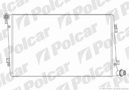 Polcar 955508-1 - Радиатор, охлаждане на двигателя vvparts.bg