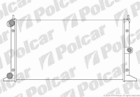 Polcar 9550082X - Радиатор, охлаждане на двигателя vvparts.bg