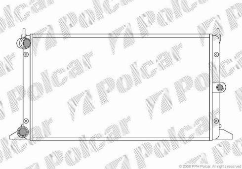 Polcar 955008-2 - Радиатор, охлаждане на двигателя vvparts.bg