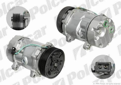 Polcar 9550KS-1 - Компресор, климатизация vvparts.bg