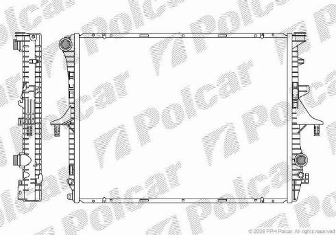 Polcar 9580081X - Радиатор, охлаждане на двигателя vvparts.bg