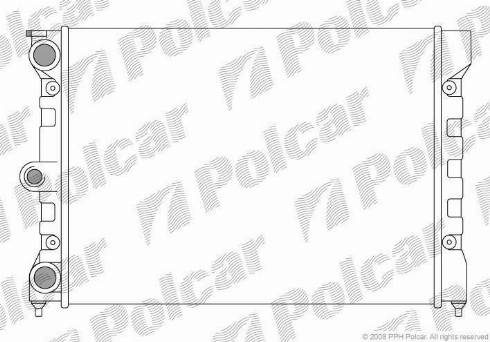 Polcar 953408-1 - Радиатор, охлаждане на двигателя vvparts.bg