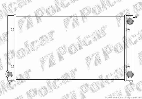 Polcar 953408A4 - Радиатор, охлаждане на двигателя vvparts.bg