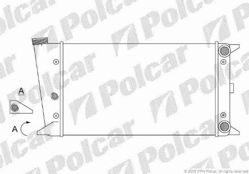 Polcar 953108-6 - Радиатор, охлаждане на двигателя vvparts.bg