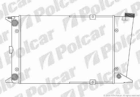 Polcar 953108-1 - Радиатор, охлаждане на двигателя vvparts.bg