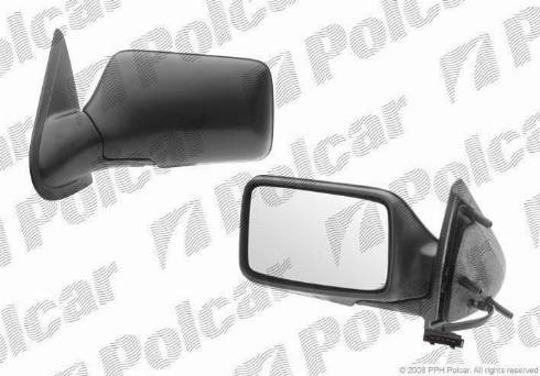 Polcar 9538524E - Стъкло на огледало, външно огледало vvparts.bg