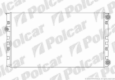 Polcar 953808-8 - Радиатор, охлаждане на двигателя vvparts.bg