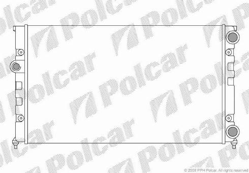 Polcar 953808-2 - Радиатор, охлаждане на двигателя vvparts.bg