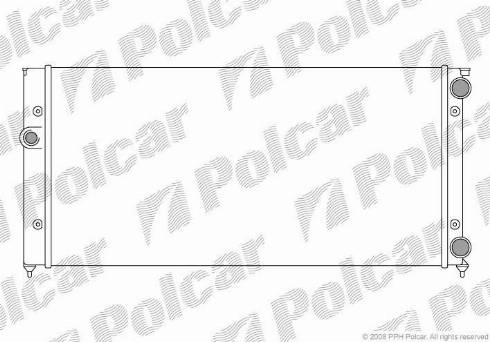 Polcar 953808A4 - Радиатор, охлаждане на двигателя vvparts.bg