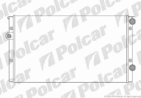 Polcar 953808A5 - Радиатор, охлаждане на двигателя vvparts.bg