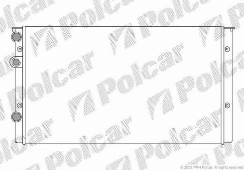 Polcar 953808A6 - Радиатор, охлаждане на двигателя vvparts.bg