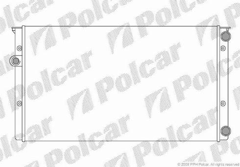 Polcar 953808A8 - Радиатор, охлаждане на двигателя vvparts.bg