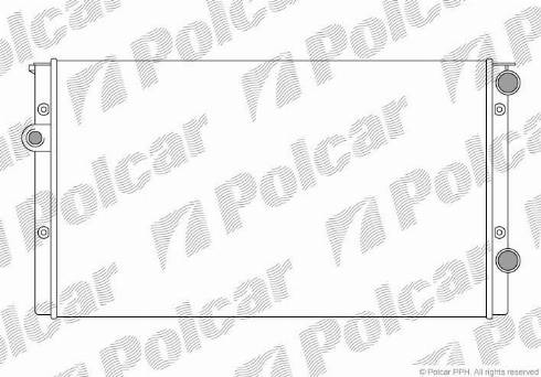 Polcar 953808B5 - Радиатор, охлаждане на двигателя vvparts.bg