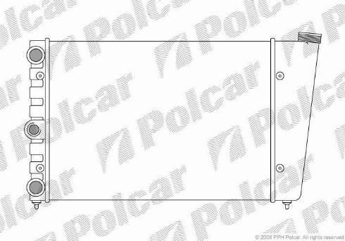 Polcar 953208-1 - Радиатор, охлаждане на двигателя vvparts.bg