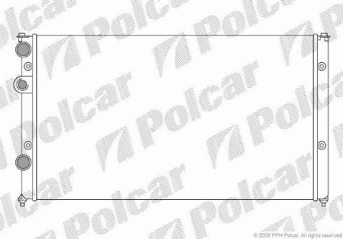 Polcar 9524084X - Радиатор, охлаждане на двигателя vvparts.bg