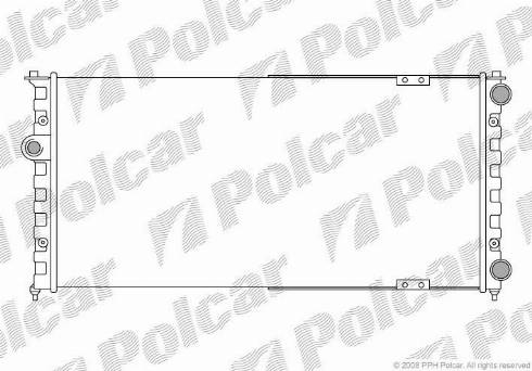 Polcar 952408-6 - Радиатор, охлаждане на двигателя vvparts.bg