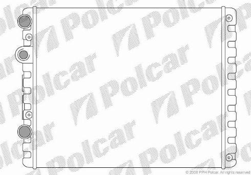 Polcar 9524081X - Радиатор, охлаждане на двигателя vvparts.bg