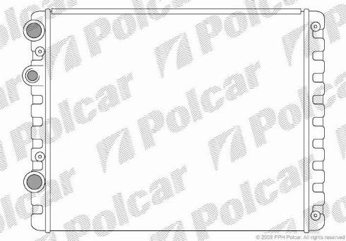 Polcar 952408-1 - Радиатор, охлаждане на двигателя vvparts.bg