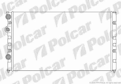 Polcar 952408-8 - Радиатор, охлаждане на двигателя vvparts.bg