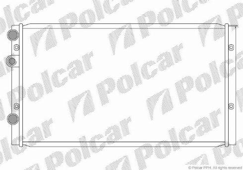 Polcar 9524083X - Радиатор, охлаждане на двигателя vvparts.bg