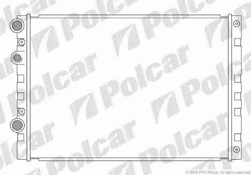 Polcar 952408-2 - Радиатор, охлаждане на двигателя vvparts.bg