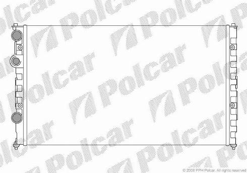 Polcar 952408A4 - Радиатор, охлаждане на двигателя vvparts.bg