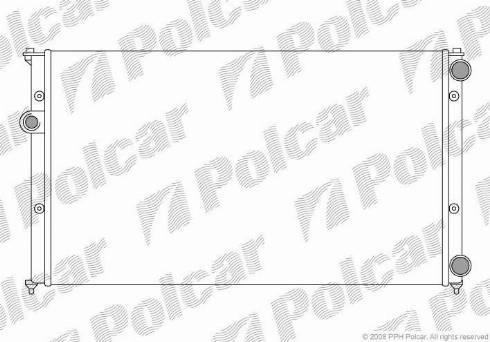 Polcar 952408A5 - Радиатор, охлаждане на двигателя vvparts.bg