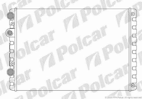 Polcar 952408A2 - Радиатор, охлаждане на двигателя vvparts.bg