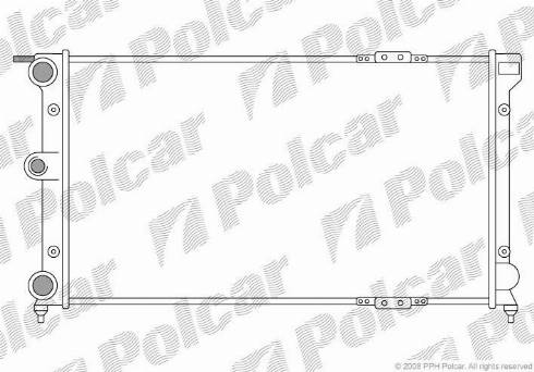 Polcar 952308-4 - Радиатор, охлаждане на двигателя vvparts.bg